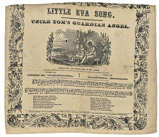 (SLAVERY AND ABOLITION.) STOWE, HARRIET BEECHER. Little Eva Song. Uncle Tom's Guardian Angel.